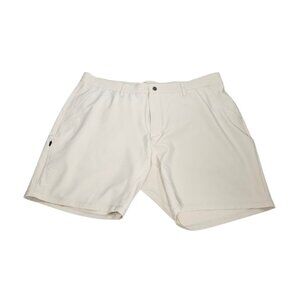 BYLT Premium Basics Kinetic Shorts 7" Men’s 40 Beige Cream Performance Chino